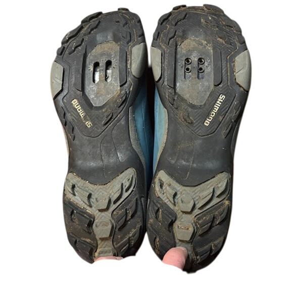 Shimano Cycling Shoes Biking Bike SH-MT-300 SB size 8.9 2 bolt Mountain blue main image 10